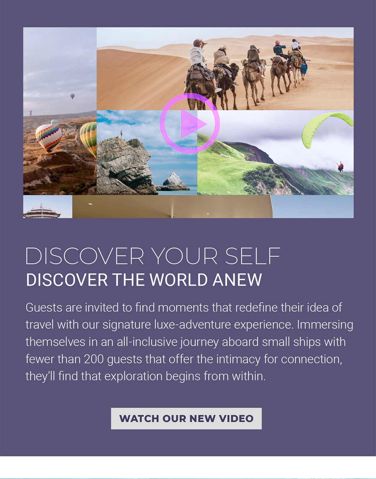 DISCOVER YOUR SELF DISCOVER THE                                  WORLD ANEW